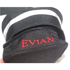 Evian Bicycle Saddle Bag / Seat Pack / Stash Bag, Clip On Rail Fit, Medium Size