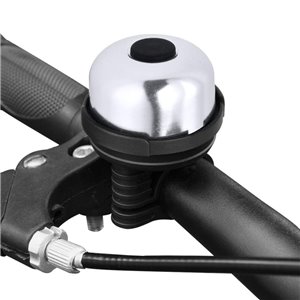 Pair of Lycaon Aluminium Small/Mini Bicycle Bike Bells Silver
