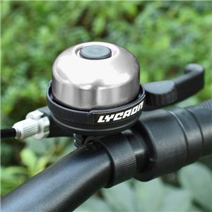 Pair of Lycaon Aluminium Small/Mini Bicycle Bike Bells Silver