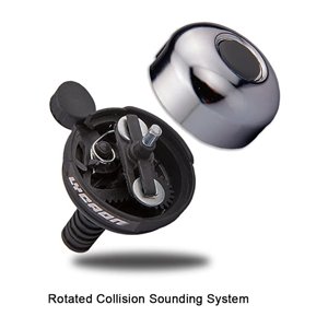 Pair of Lycaon Aluminium Small/Mini Bicycle Bike Bells Silver
