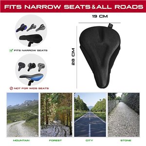 Envahi Bicycle/Bike Padded Seat Cover Red