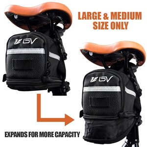 BV Strap On Wedge Bicycle Saddle Bag Medium