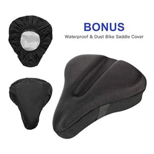 Anzome Gel Bike Seat/Saddle Cover for Med/Large Saddles