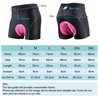 Skysper 3D Gel Womens Padded Cycling Underwear/Pants/Shorts Pink XL