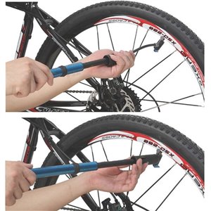 Giyo Alloy Mini Pump with Extractable Hose, Blue 100psi