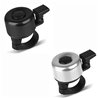 Pair of Aluminium Small/Mini Bicycle Bike Bells Silver + Black