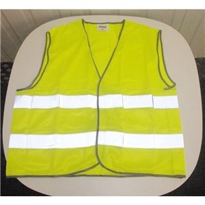 Wowow quality fluorescent hi-viz reflective safety vest large xl