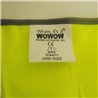 Wowow quality fluorescent hi-viz reflective safety vest large xl