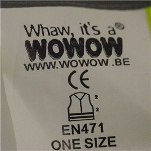 Wowow quality fluorescent hi-viz reflective safety vest large xl