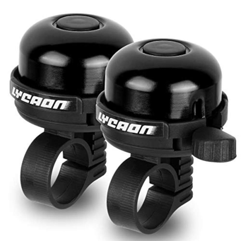 Pair of Lycaon Aluminium Small/Mini Bicycle Bike Bells Black
