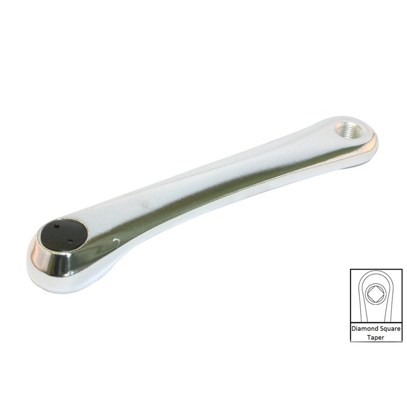 ETC Cotterless Left Hand Crank Arm 175mm Silver Shimano Pattern