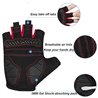 Moreok Half Finger Cycling Gloves Black/Red XXL