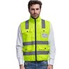 Eastlion High-end Hi-Viz Yellow Safety Waistcoat/Vest Medium
