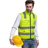 Eastlion High-end Hi-Viz Yellow Safety Waistcoat/Vest Medium