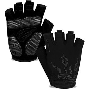 Moreok Half Finger Cycling Gloves Black Small