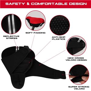 Envahi Bicycle/Bike Padded Seat Cover Black