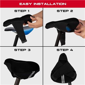 Envahi Bicycle/Bike Padded Seat Cover Black