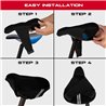 Envahi Bicycle/Bike Padded Seat Cover Black