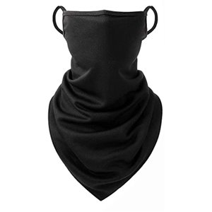 Biker Bandana Face Cover Neck Warmer Black