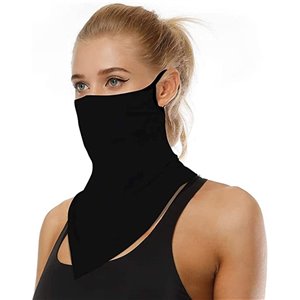 Biker Bandana Face Cover Neck Warmer Black