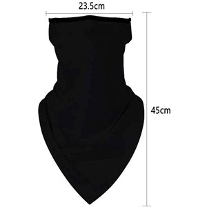 Biker Bandana Face Cover Neck Warmer Black