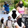 Biker Bandana Face Cover Neck Warmer Black Biker Bandana Face Cover Neck Warmer Black