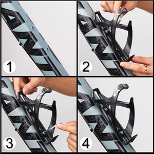 Enlee Polycarbonate Water Bottle Cage Black