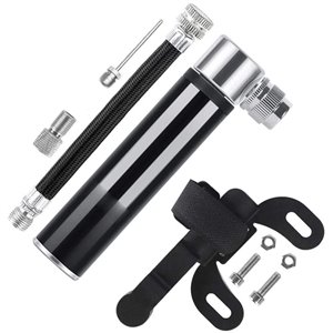 Mini Bike Hand Pump 120psi Presta/Schrader Black 10cm