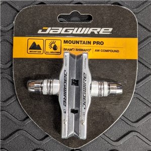 Jagwire Brake Block Mountain Pro Cartridge V-Brake Pads Silver