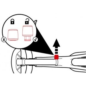 Abus Nutfix 28.6 Seat Post Locking System