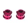 Raleigh RSP RCB002R Chainring Bolts, Red, Pair