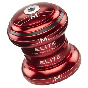 M Part Elite 1 1/8th Threadless Press in Headset Red