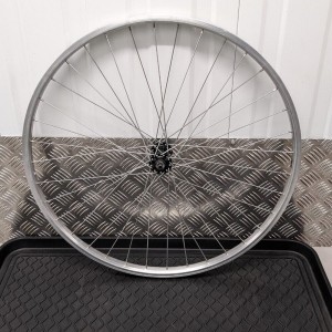 26in Front Wheel Mach1 M110 36H Silver QR Rim Brake