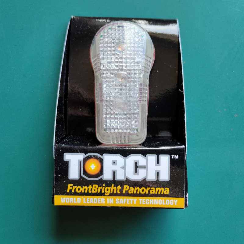 Torch FrontBright Panorama 7 LED Front Light 3 Mode Bar Mount Lamp NOS