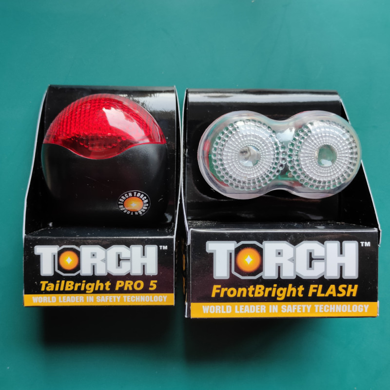 Torch FrontBright & TailBright Front & Rear Light/Lamp Set NOS