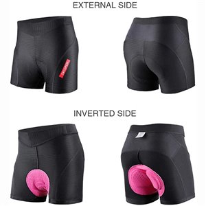 Skysper 3D Gel Womens Padded Cycling Underwear/Pants/Shorts Pink 2XL
