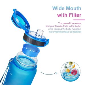 Devico Pro Cycler Sports 32oz Water Bottle BPA Free Flip Lid Frosted Tritan Plastic